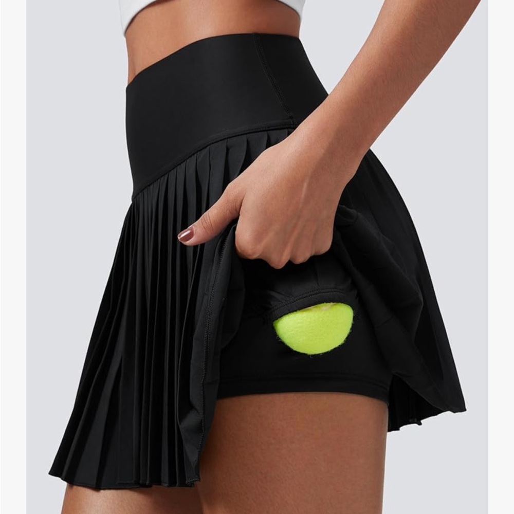 CRZ YOGA Women's High Waisted Pleated Tennis Skirt - Picture 6 of 6